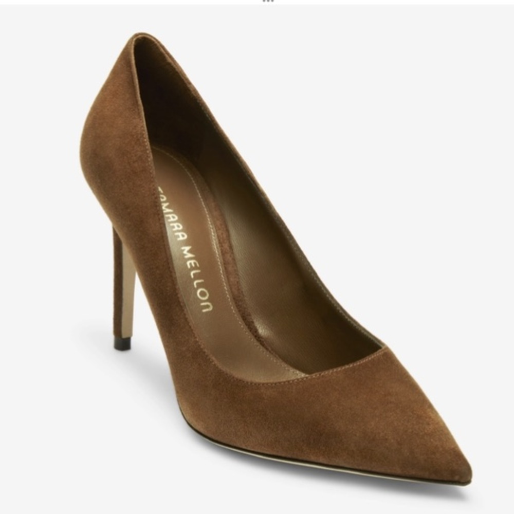 Tamara Mellon “Last Look” Pump size 38.5 in Hazelnut Brown Suede